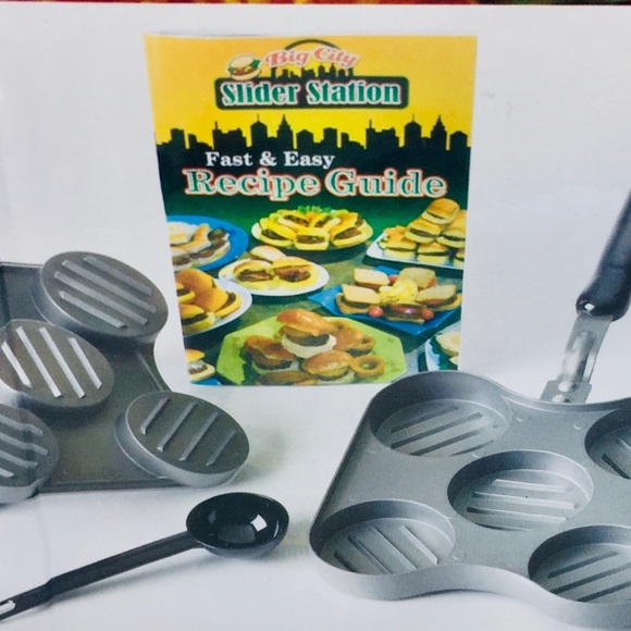 Mini Burger Maker Pan Hamburgers New As Seen On TV Big City Slider Station NEW - Picture 5 of 5